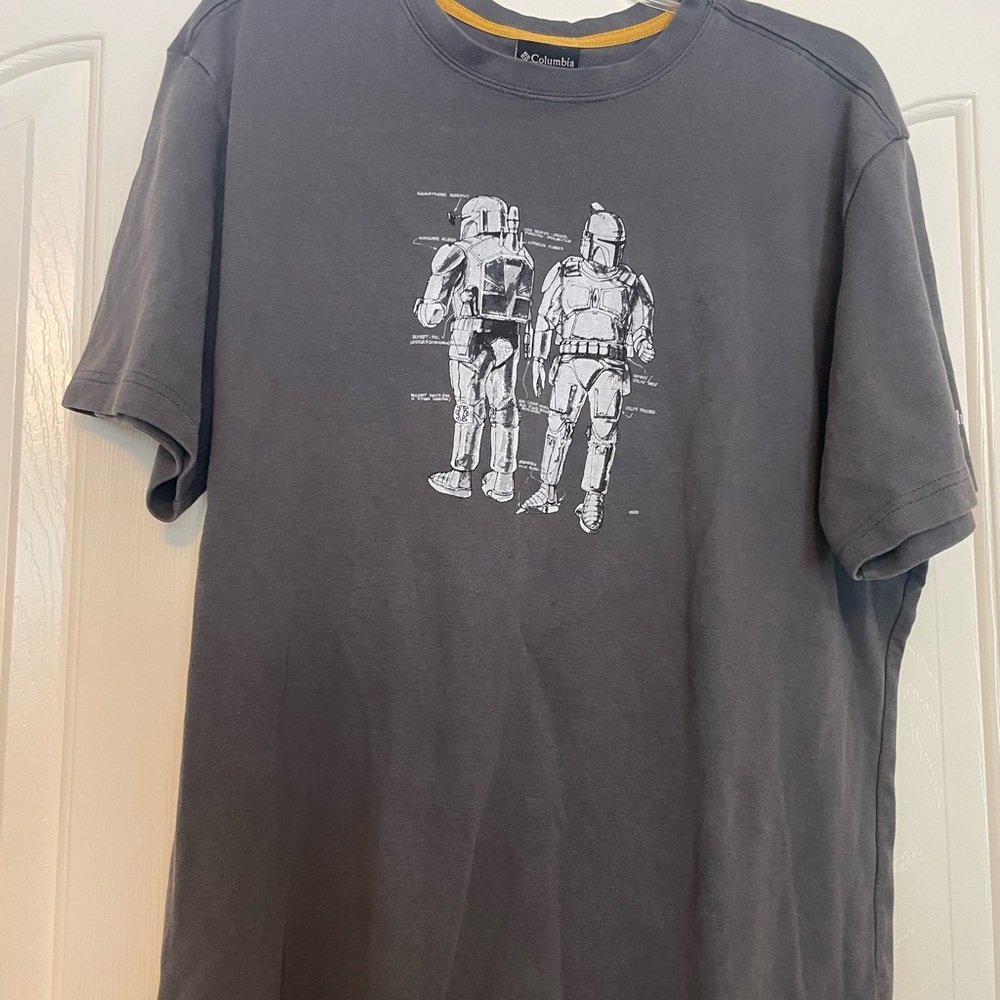 Columbia Star Wars Boba Fett Collection Charcoal Graphic Short Sleeve Tee